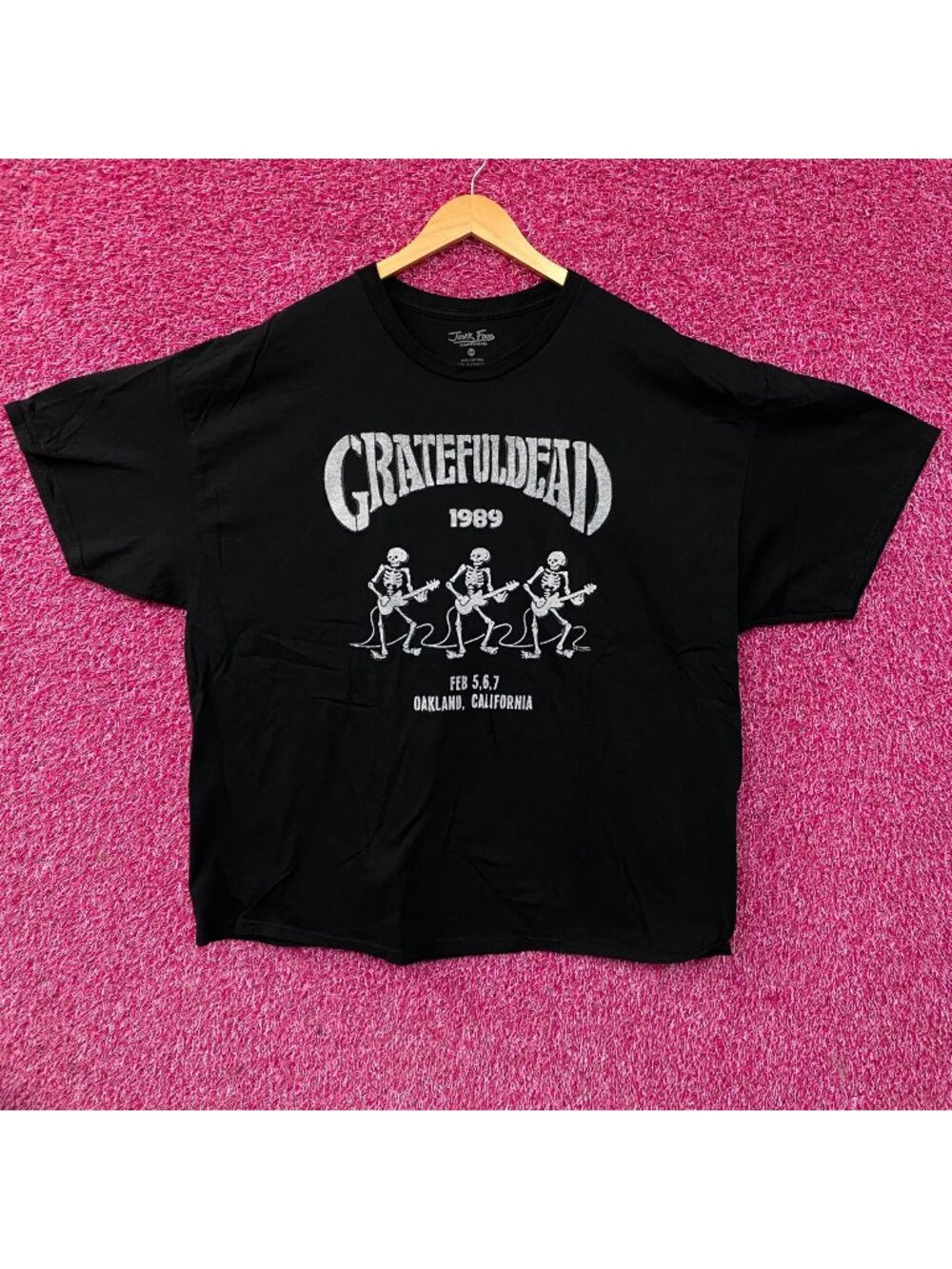 Junk Food Clothing Grateful Dead Live 1989 Vintage Style Graphic T-Shirt 2XL